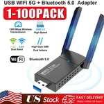 Usb 3.0 Wireless Wifi Adapter 1300MBPS Long Range Dongle Dual Band Network Lot. Fixed Price $568.99.