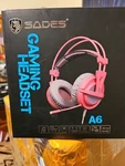 Sades Pink Gaming Headset A6 New. Fixed Price $15.00.
