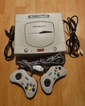 Sega Saturn Japanese White Console HST-3210 + Controllers Cables Tested. Fixed Price $112.09.