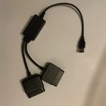 Ostent Dual Usb Adapter Converter Cable Cord For Sony Playstation 1/2 Ps One. Fixed Price $21.00.