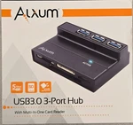 Alxum Usb 3.0 3-PORT Hub With Multi-in-one Card Reader Apple Mac Pc Linux (B5). Fixed Price $14.95.