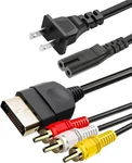 New Ac Power Cord + Av Audio Video Composite Cable For Original First Xbox. Fixed Price $7.99.