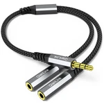 Qianlink Headphone Splitter, 3.5MM To 2 Female Ports, 1FT/0.30M.... Fixed Price $5.80.
