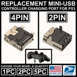 Mini Usb Port For Playstation PS3 Controller Charger Charging Connector Jack. Fixed Price $6.99.