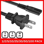 Of Standard Ac Power Cord Cable 2 Slot Figure 8 3FT 5FT 10FT Iec C7. Fixed Price $74.99.