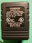 Condor Ac/ac Power Supply Transformer 120V 12V Ac, 1A With 5.5MM Plug. Fixed Price $6.99.