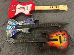 Lot Of (3) Sony Playstation (no Dongle) Wireless Hero Guitars **read. Fixed Price $75.99.