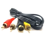 Sega Saturn Av Rca Cables Audio / Video Composite Tv Cord Replacement (6 Feet). Fixed Price $8.86.