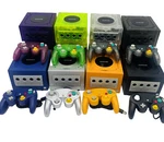 Nintendo Gamecube Console Ngc Various Colors + Controller Wires Bundle. Fixed Price $201.99.