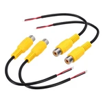 4PCS 6" Yellow Rca Female Plug Jack Connector Adapter Bare Wire Open End. Fixed Price $12.76.