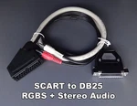 Wookieewin Female Rgb Scart To DB25 D-sub + Audio Cable For Sony Pvm 2030 2530. Fixed Price $39.99.