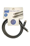 Philips RG6 Coax Cable Ft Tv Satellite Dvr Audio Video Black. Fixed Price $11.00.