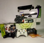 Xbox 360 Pro 20GB Console Bundle Kinect 4 Controllers 7 Games Wireless Card. Fixed Price $159.99.