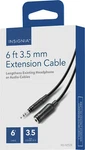 New Insignia 6-FOOT 3.5MM Male/female Aux Audio Extension Cable Black NS-HZ528. Fixed Price $7.55.