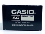 Casio Replacement AD-C60U Input AC120V Made Japan Power Adapter. Fixed Price $5.37.