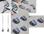 1964 Impala Mirrors Rear Antennas & And Front Visors Set. Fixed Price $319.46.