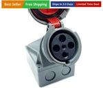 Iec 60309 Connector , 4PIN 63AMP 380V-415V 3P+E 6H Waterproof Female Connect.... Fixed Price $70.26.
