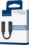 New Insignia Female To Aux 4 Inch 3.5MM Extension Cable Coupler 1/8" Cord. Fixed Price $5.65.