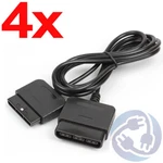 Lot 4X - 6 Ft Controller Cord Extension Cable For Sony Playstation PS2 / PS1. Fixed Price $14.99.