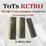 Commodore 64 128 3X 44 Pin, Card Edge Connector Socket Straight 2.54MM. Fixed Price $9.99.
