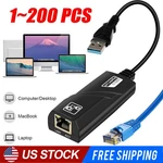 Usb 3.0 Gigabit Ethernet Lan RJ45 1000MBPS Network Adapter For Windows Pc Lot. Fixed Price $7.39.