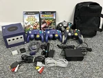 Nintendo Game Cube Console With 4 Controllers Mario Kart Double Dash DOL-001. Fixed Price $369.99.