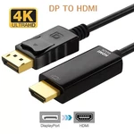 Lot Display Port To Hdmi Cable Dp Adapter Converter Audio Video Pc Hdtv 1080P. Fixed Price $309.99.