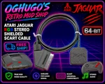 Atari Jaguar Rgb Stereo Shielded Scart Cable Free Ship !. Fixed Price $29.99.