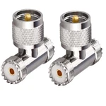 Tuolnk Triple Tee Connector Uhf Dual Female 3 Way Splitter Coax.... Fixed Price $14.76.