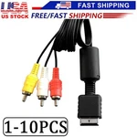 New 6 Feet Rca Av Audio Video Composite Cable Cord For Sony PS1 PS2 PS3 Slim. Fixed Price $27.49.