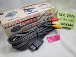 Official Hori Snes Super Nintendo N64 Composite Video Av Cable Gamecube Long. Fixed Price $29.99.