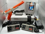 Nintendo Nes Console Bundle W/ Zapper, 2 Controllers, Cables + Mario/duck Hunt. Fixed Price $149.99.